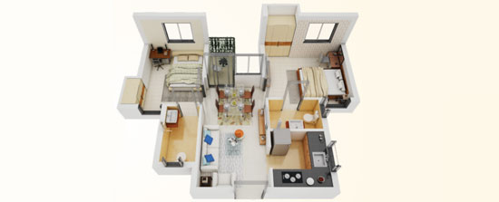 Affordable 2BHK flats near Joka