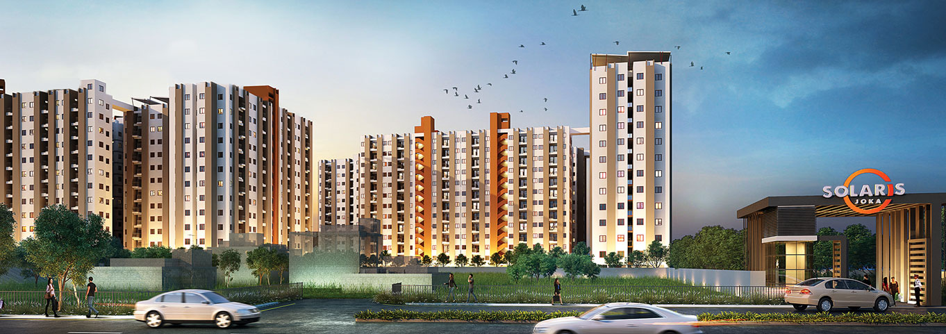 Modern flats in South Kolkata at Solaris Joka near Joka Metro