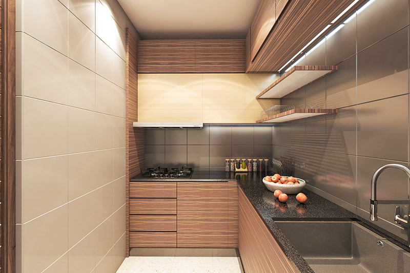 A state-of-the-art kitchen at Solaris Bonhooghly