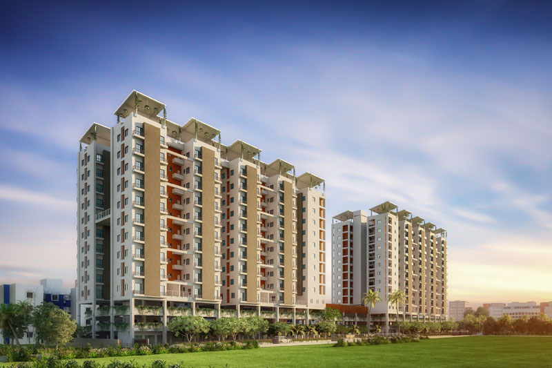 Morning view of Solaris Bonhooghly Phase 2